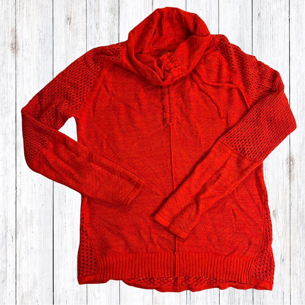 Red Women's Cowl Neck Sweater - Unbranded